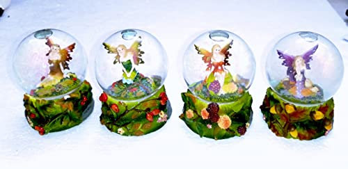 Schneekugel mit Pailletten, Fee, Höhe 8,5 cm