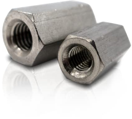 PROTECH 5 Stück Gewindemuffen M12x30 Edelstahl A2 V2A Rostfrei Verbindungsmutter Sechskant Langmutter Abstandshalter