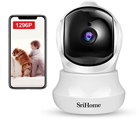 H+Y Telecamera Wi-Fi Interno FHD 1296P, Telecamera IP Senza Fili di Sicurezza Domestica HD Wifi con Visione Notturna, Pan/Tilt,Monitor di Sorveglianza Interna per Animali Domestici, Bambini