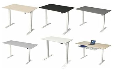 Kerkmann Sitz-/Stehtisch Move 1 elektr. höhenverstellbar bis 123cm BxT 180x80cm weiß/weiß