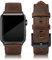 PARMPH Lederarmband kompatibel für Apple Watch 42mm(Series 3/2/1) 44mm 45mm 46mm, echtes Leder Retro Vintage Armband kompatibel mit iWatch Series 10 9 8 7 6 5 4 3 2 1 SE Sports & Edition Herren