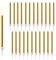 24 Stück Gold Geburtstagskerzen Kuchen, Schlanke Kuchenkerzen Lange, Kuchenkerzen,Metallisch Kuchenkerzen Dünne Cupcake Kerzen für Geburtstag Hochzeit Kuchen Dekorationen-Gold