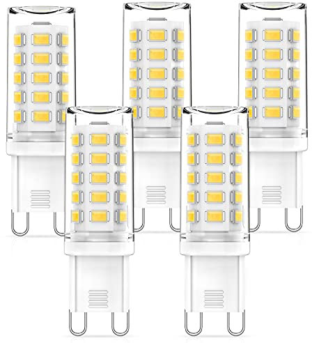 G9 LED Dimmbar Lampen 3W Neutralweiß 4000K Glühbirnen Ersatz für 50W 60W Halogenlampen, 360° Abstrahlwinkel, Kein Flackern, CRI> 83, AC 220-240V, Standard G9 Sockel LED G9 Leuchtmittel, 5er Pack