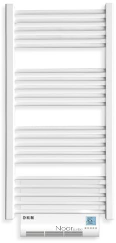HJM Toallero Eléctrico Seco NOOR Turbo | Termoventilador Incorporado | 750 W + 1000 W | Calor Rápido