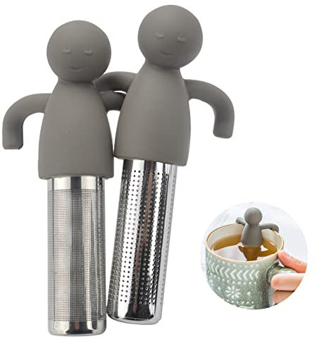 Infusore per il tè,Infusore per Tisane 2 Pezzi,Colino per Tisane Acciaio Inossidabile 304,Tisane con Manico Colini da Tè per Cucina di Casa si Adatta a Tutte le Tazze