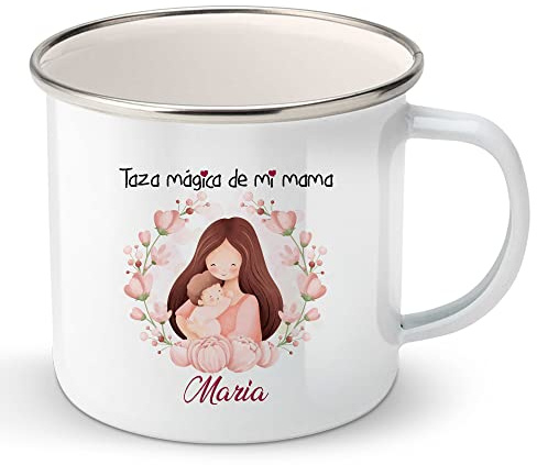 6.Regalo día de la madre personalizado con nombre, taza día de la madre, regalos personalizados para mama, diseño Daniela Barbieri(mama bebe)
