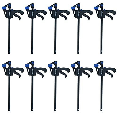 12 Quick Release Ratchet Rapid Bar Speed Clamp Holder Grip Spreader Fastener 10pk