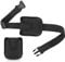 Jexine Mic Belt for Fitness Instructor with 2 Mic Pouch Detachable Neoprene Microphone Transmitter Carrier Pouch Anti Dropping Strap Adjustable Belt Waistband Bag for Speaking Theatre Summer Party