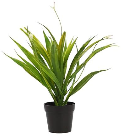 SMPLY. - Planta Artificial de Cactus Agave- En Maceta - Altura: 40 cm- De Plástico -Decoración Ideal en el Interior y Exterior de Casa