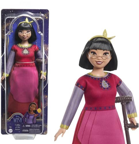 Mattel Disney Wish Dahlia von Rosas Puppe und Accessoires, bewegliche Modepuppe, HPX24