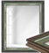 WANDStyle Spiegel 60x80 cm im Barock-Stil aus Kunststoff, großer grüner Wandspiegel, Made in Germany - H235