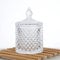 Large Glass Jar with Lid, Toolzia Storage Cans Container Candy Barrel with Lid, Decorative Crystal Candy Biscuit Jars Ideal for Sweet Dishes