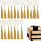 QINERSAW 140 Stück Quasten Gold Mini Quasten mit Schlaufe Tassel Seidig Quasten Anhänger Weiche Quasten als Lesezeichen handgefertigte Troddeln Quasten für DIY Schmuck Schlüsselanhänger