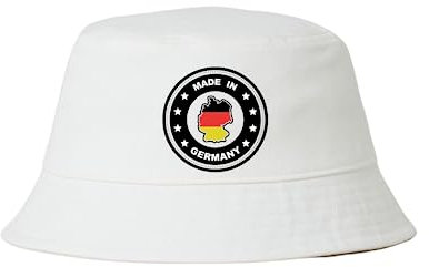 Made In Germany Deutschland Hut Saufen Mallorca Fischerhut Lustiger Hut Bucket Hat Alkohol Goldstrand Feiern Party Junggesellen-Abschied Anglerhut Sommerhut Bier