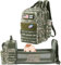 MABOZOO Wickeltasche Rucksack für Papa mit Wickelstation, erweiterbare Militär-Wickeltasche Rucksack, grün/camouflage, 17x15x9 in, Militärischer Stil