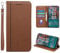 LYZXMY mobile phone case for Nokia C12/Nokia C12 Pro(6.3), Premium PU Wallet Case, with stand/card holder/magnetic closure Mobile phone cover-Brown