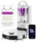 EUREKA E20 Plus Saug- & Wischroboter + beutelloser Multi-Zyklon Absaugstation (Duo-KI-3D-Hindernisvermeidung & Night Vison, 8000Pa, bis zu 300m2, Anti-Haarverhedderung, App- & Sprachsteuerung) weiß