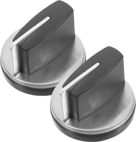 WHAMVOX 2pcs Universal Gas Stove Knobs Spark Ignition Control, Compatible Cooking Stove Burner Switch Replacement for Kitchen Gas Hob Accessories