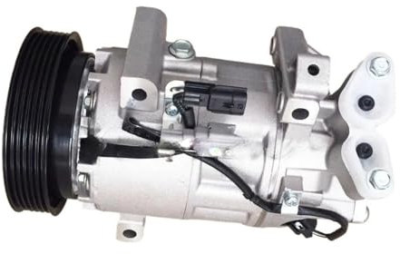 OGHF Compresor de Aire Acondicionado Compatible con Renault Laguna 3 1.5L/1.6L (K9K/K4M) - Bomba de Aire Acondicionado de Repuesto 8200720417A 8200720417B 8200898810B - Incluye Embrague y polea(Model