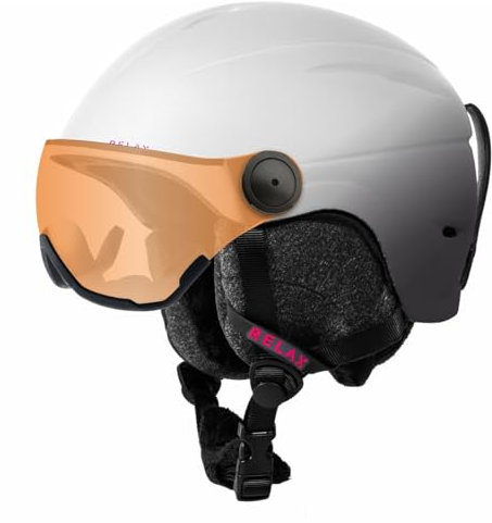 Relax Twister Visor Ski Helmet White S