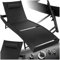 tectake® Sonnenliege, 6-Fach verstellbare Rückenlehne, Gartenliege wetterfest, Poolliege mit Kopfkissen, Outdoor Liege, UV-beständig, Strandliege für Garten, Terrasse und Balkon - schwarz
