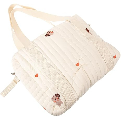 Hemobllo Paquet Compact En Coton Pour Poussette, Fourre-tout Portable Pour Couches, De Rangement Pour Accessoires De Bébé, Pour Voyage Et Sorties, Taille Moyenne Motif Écureuil