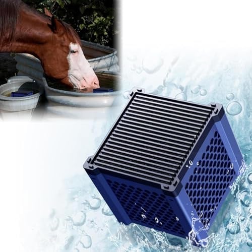 Lidary Aktivkohle Block | Clever Cube Aktivkohle Pferde Aktivkohlefilter Pferdetränke, Eco Aquarium Wasserreiniger Würfel, Factivated Charcoal Ilterwürfel für Teiche,Aquarium,Vorratstank (1 stc)