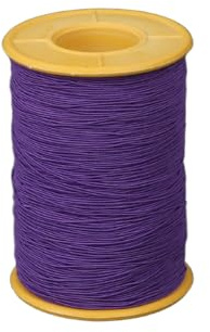 1 rocchetto di filo elastico per cucire, colore viola, per cucito, tappezzeria