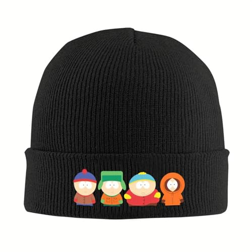 South-Park Cartoon Knitted Hat Beanie Autumn Hats Warm Acrylic Casual Stan Cartman Kyle Kenny Caps Men Gift