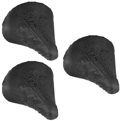 Cobee 3PCS Waterproof Bike Seat Cover, Water Dust Resistant Bike Saddle Cover Elastic Bicycle Seat Rain Covers for Most Bicycle Saddles