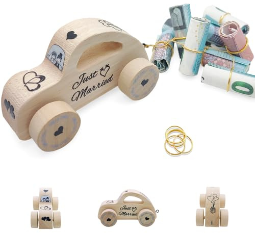 Dumeher Regalo di nozze, auto per coppia di sposi, regalo di denaro per matrimonio