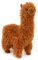 Unbekannt Stofftier Alpaka, 33 cm, braun, Kuscheltier Plüschtier, Lama, Premium Edition