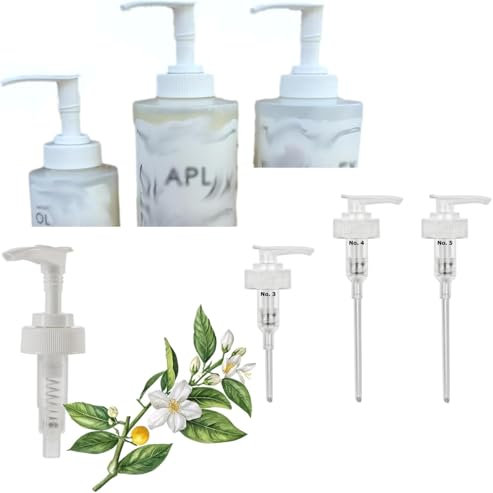 Dispenser Pumps Compatible with Olaplex No. 4 Shampoo, No. 5 Conditoner, No. 3 Treatment, 100ml/250ml Size Bottles, Pumps Only, Ultra Essentials (Three White Pumps, 100ml/250ml)