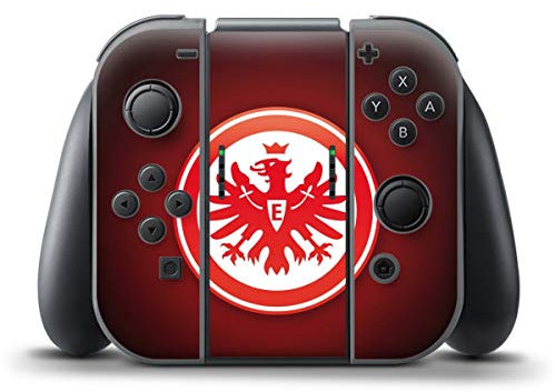 DeinDesign Skin kompatibel mit Nintendo Switch Controller Folie Sticker Eintracht Frankfurt Offizielles Lizenzprodukt Wappen