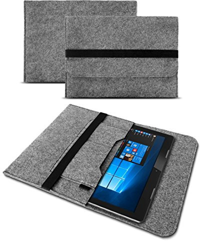 UC-Express Tasche Hülle kompatibel für Lenovo Yoga Duet 7i Filz Case Sleeve Cover Notebook Schutzhülle, Farbe:Grau