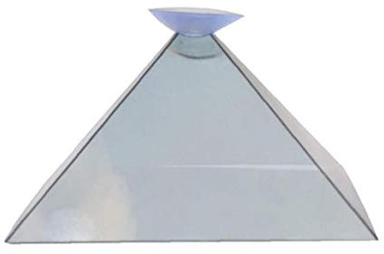 Zonfer 2 Pièces Holographiques Téléphone Portable Projecteur 3D Pyramide Écran Projecteur Vidéo Support Universel pour Téléphone Portable