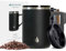Elemental Summit Coffee Mug - Coffee Cup Travel Mug - Thermal Cup with Handle & Lid - Lightweight Vacuum Insulated Coffee Cup - Hot & Cold Triple Wall Stainless Steel Travel Mugs - Black - 470 ml