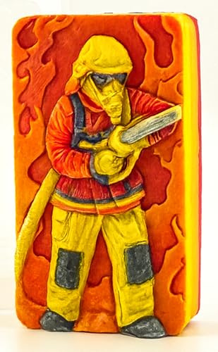 Feuerwehr-Silikonform für Seife, Ton, Gips, Wachs, Harz, Feuerwehrmann