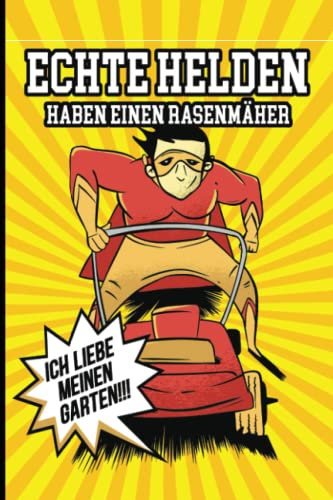 Rasenmäher Geschenk Mann: Gärtner Notizbuch gepunktet für Schrebergärtner die Gartenarbeit Rasenmähen im Schrebergarten als Hobby haben ein Zubehör für Kleingarten Parzelle und Laube im Garten