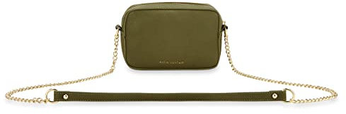 Katie Loxton Millie Damen-Handtasche, veganes Leder, Kettenriemen, Mini-Crossbody-Clutch, Größe S, Olivgrün, olivgrün
