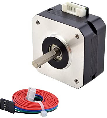 STEPPERONLINE E Series Nema 17 Schrittmotor 17Ncm 1A 23mm Körper Länge Pancake-Schrittmotor 1,8 Grad für 3D-Drucker CNC
