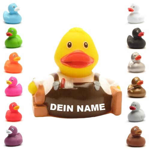 Badeente - personalisierbar (Tischler Ente)