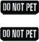 2 Stück Reflektierendes Hunde-Patch Abnehmbare Infrarot IR Reflektiv Patches für Haustiere Diensthund Nicht Anfassen Welpenweste-Geschirr-Befestigung für mittelgroße Groß Hunde-15.2x5 cm