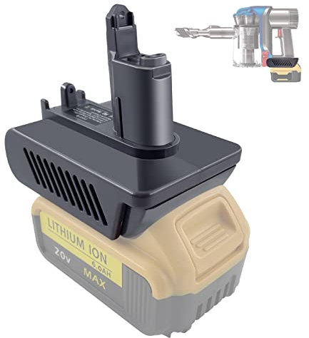 TPDL DW31B Adapter für Dyson 21,6 V Typ-B DC31 DC34 DC35 DC44 DC45 Staubsauger, konvertiert für Dewalt 20 V Lithium-Akku auf Dyson DC31 DC45 Animal Handstaubsauger (nur passend für Typ B)