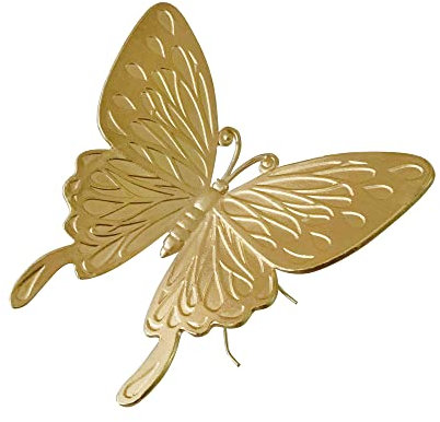 Pasiir Gold Schmetterling Figur Home Decor, Solid Metall Schmetterling Tafelaufsatz Dekoration, Mini Insekten Ornament Tier Schreibtisch Figuren für Home Office Desktop