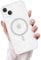 Newseego Glitter Clear iPhone 14 Plus Case for Girls Women [Compatible for MagSafe], Magnetic Phone Case Cute Sparkly Bling Slim Shockproof Camera Protection Bumper Cover for iPhone 14 Plus-White