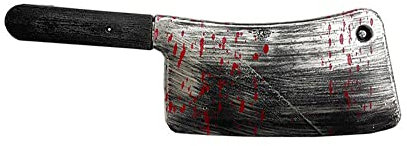 Vocoliday 1Pcs Halloween Plastic Knife Bloody Knife Prop for Halloween Party Zombie Costumes Cosplay Prop Decoration(Bloody Kitchen Knife Prop)