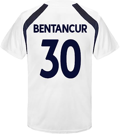 Tottenham Hotspur FC Boys Bentancur 30 Poly T-Shirt White 12-13 Years