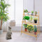 Blumentreppe, 3-stufig, Blumenleiter Holz, klappbar, Leiterregal Pflanzen, 70*40*96cm-drei Schichten