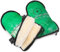 Lammfell Handwärmer von WERNER CHRIST BABY–GLOVY ICONIC LINE Handschuhe sind der ideale Kinderwagen-Muff aus medizinischem Fell, warmer universaler und wasserabweisender Handmuff, in green